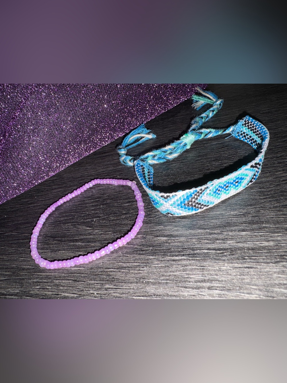 Kids Blue and Purple Bracelets